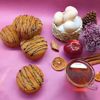 کپسول کاپ کیک و شابلون مدل پای سیب بسته 100 عددی 102066735